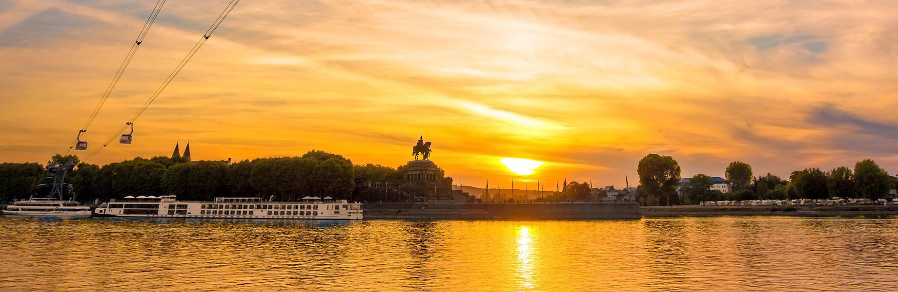 Blick auf Koblenz und die Mosel